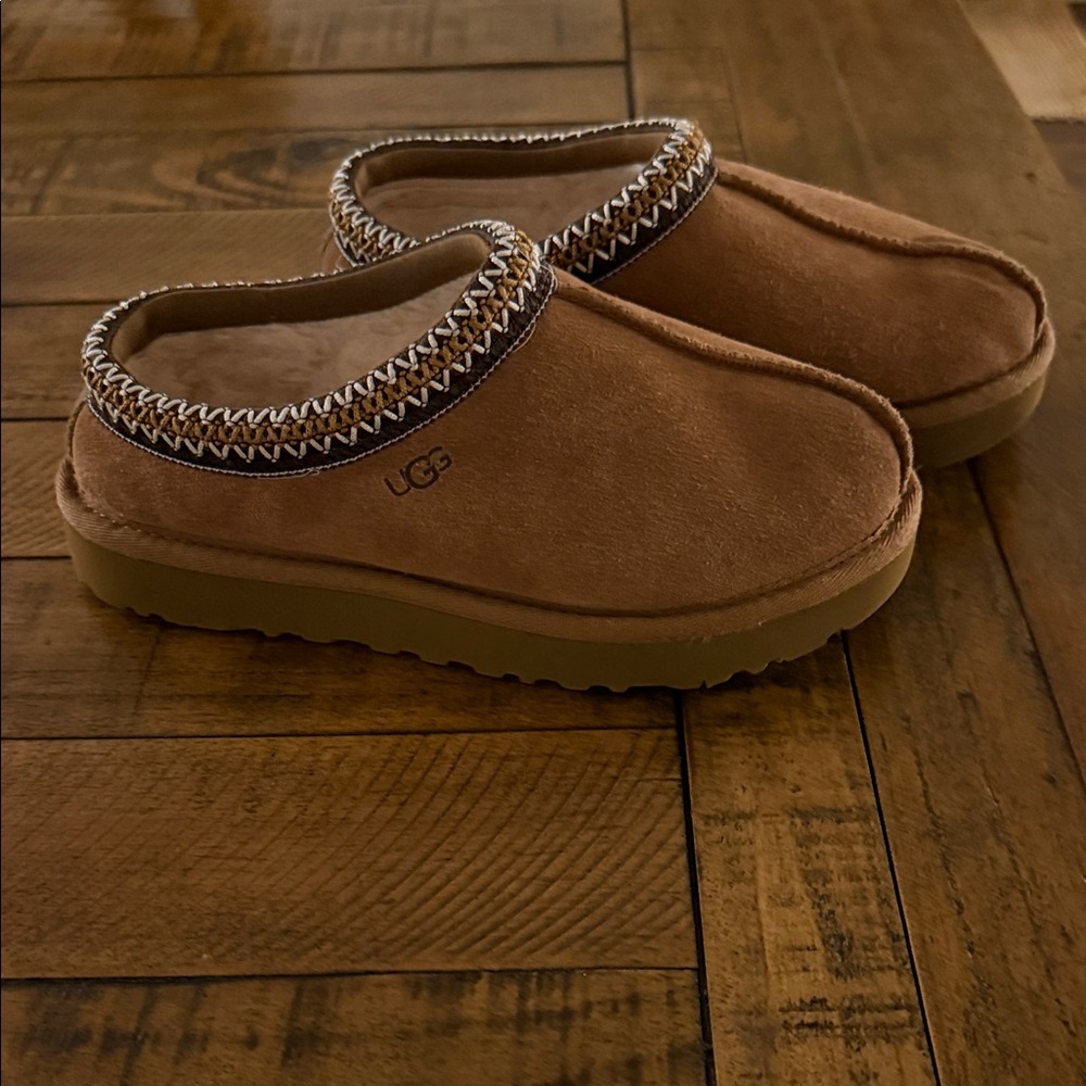 UGG Tan Suede Slip-Ons
